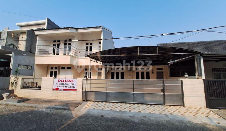 tampak depan dijual rumah di jatibening estate