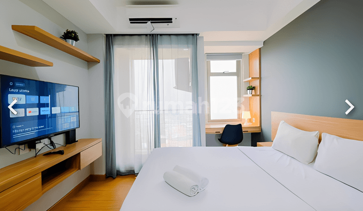 kamar tidur dijual studio full furnishedapartemen sakura