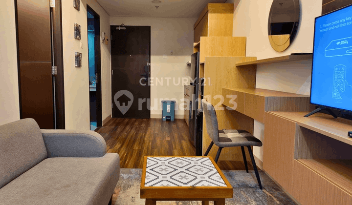 ruang tamu patraland amarta apartemen 1br full