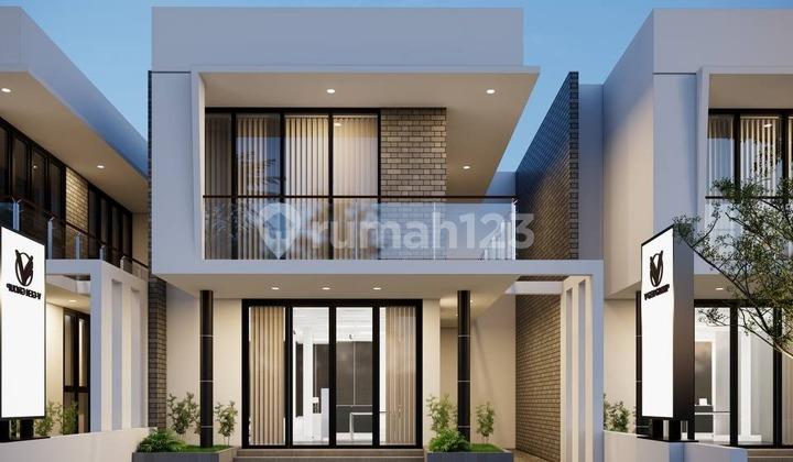 tampak depan rumah khusus untuk kantor atau