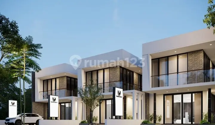 tampak depan rumah khusus untuk kantor atau