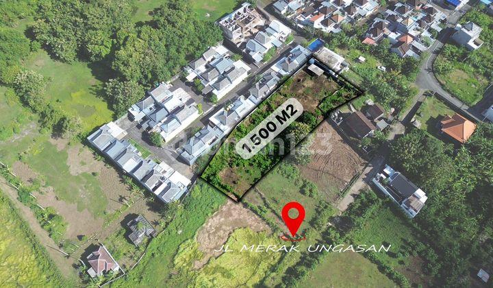 tampak depan ungasan tanah murah dijual cocok