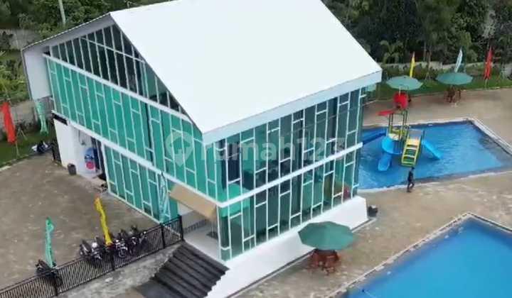 kolam renang dijual murah rumah siap huni