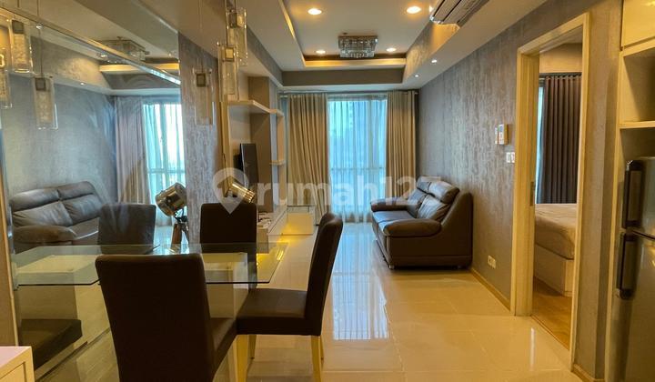 ruang tamu apartement casa grande 1 br