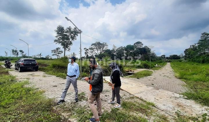 tampak depan promo tanah kavling termurah ketindan