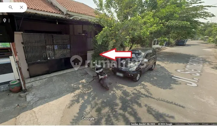 tampak depan rumah menganti satelit indah pelemwatu