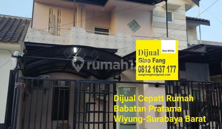 tampak depan rumah babatan pratama wiyung-surabaya barat