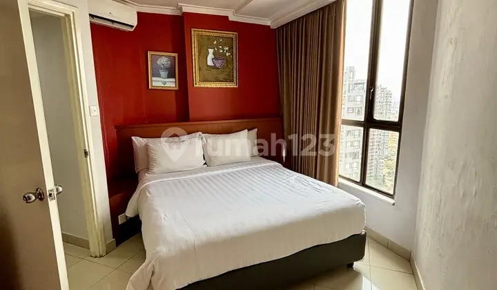 kamar tidur apartemen taman rasuna kuningan jakarta
