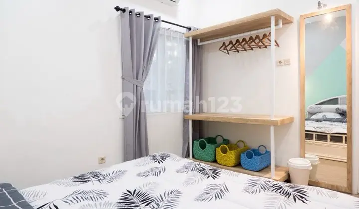 kamar tidur villa grand trawas mojokerto hadap