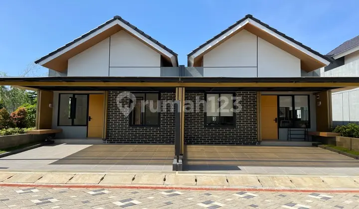 tampak depan rumah 1 lantai minimalis di