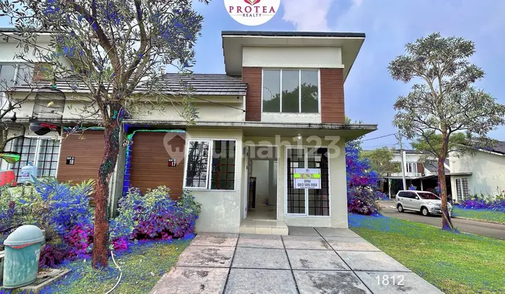 tampak depan rumah hook depan ruang terbuka