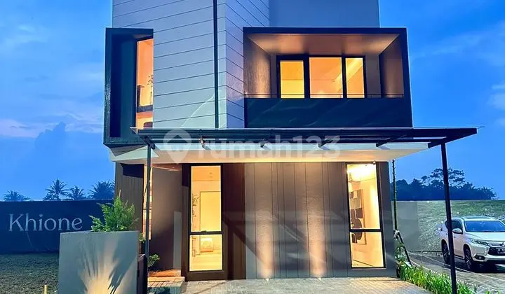 tampak depan rumah giantara serpong city khione