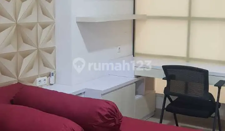 tampak depan apartemen type studio full interior