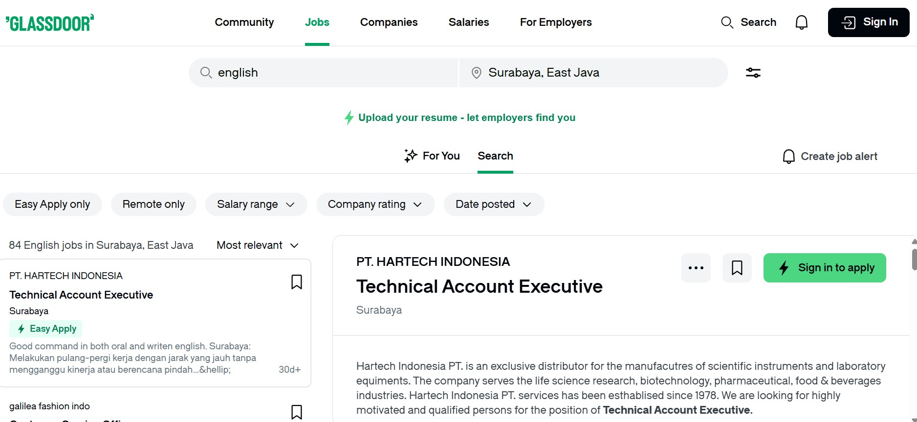5 Best Websites to Find Expat Jobs in Surabaya 4 3. Glassdoor