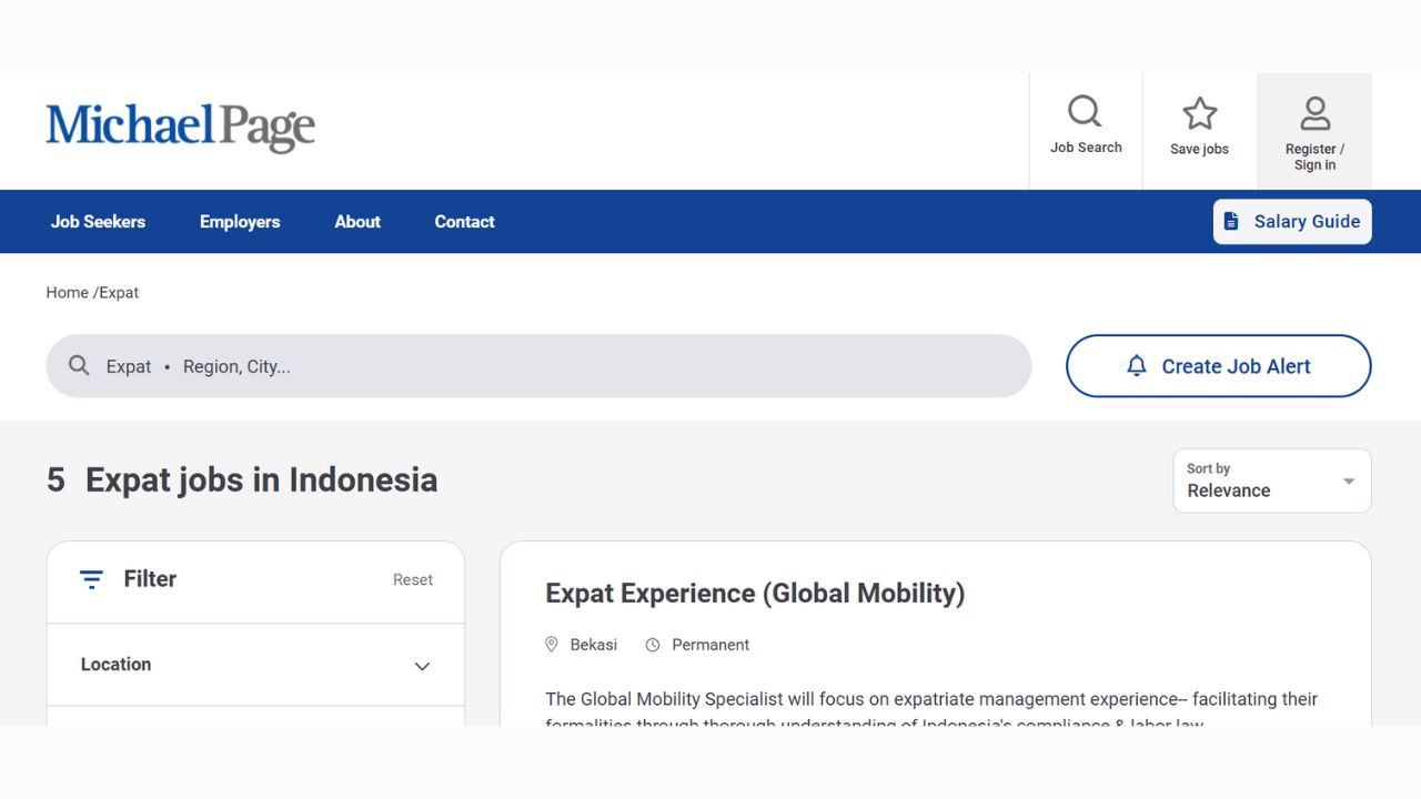 5 Best Websites to Find Expat Jobs in Indonesia 5 4. Michael Page (michaelpage.co.id)