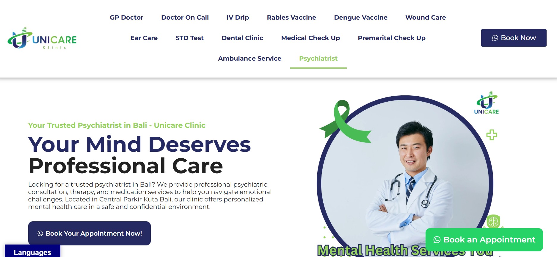 5 Best Therapy for Expats in Bali to Support Mental & Emotional Wellbeing 6 5. Unicare Clinic