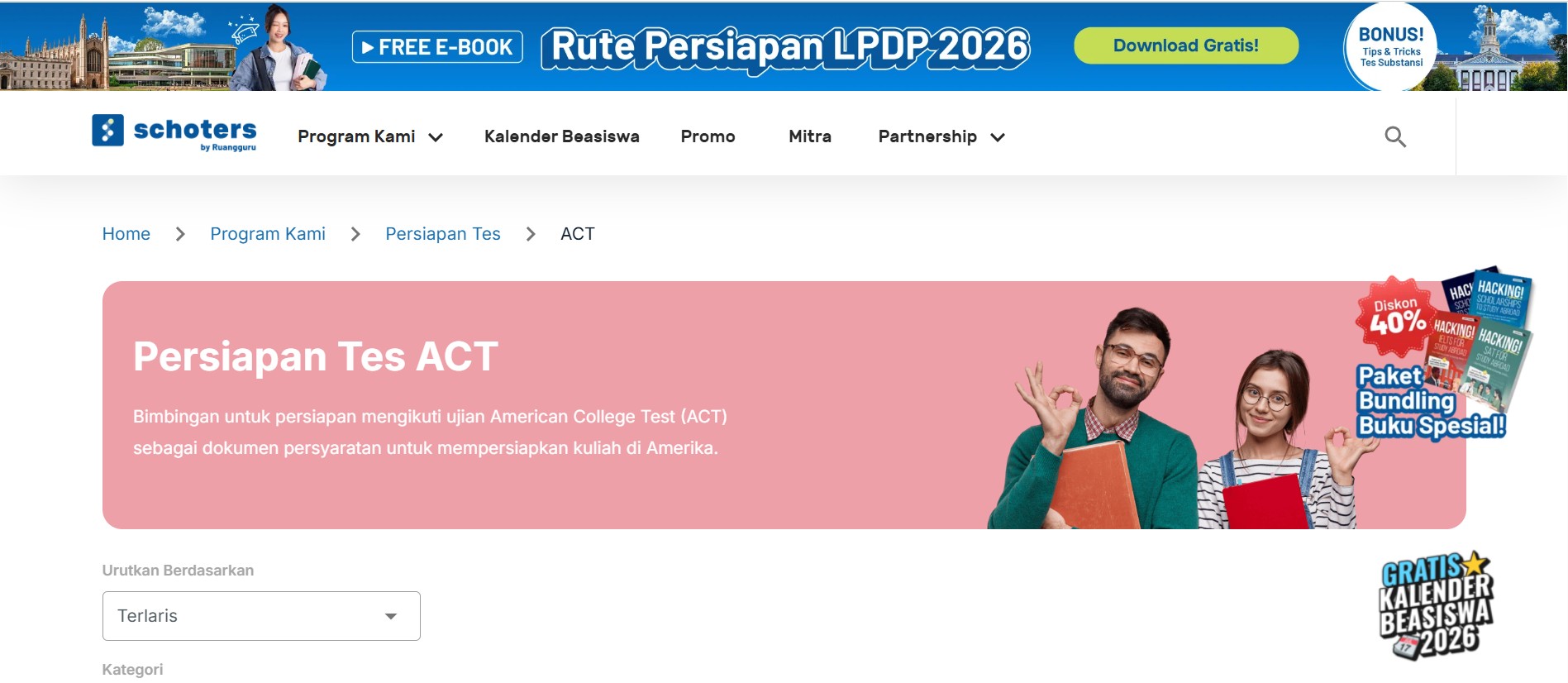 Recommended SAT and ACT Prep Centers in Indonesia 6 SAT and ACT prep centers in Indonesia