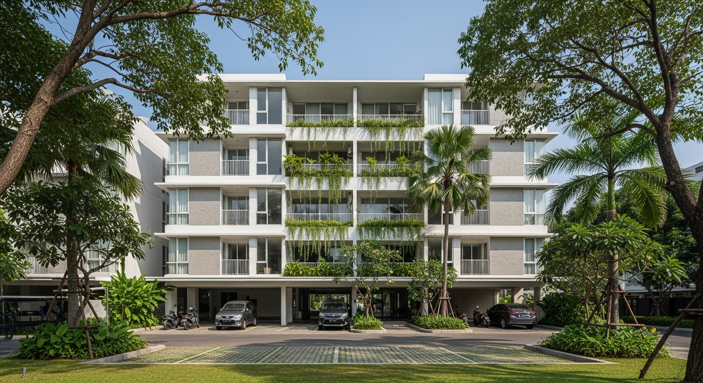 Low rise apartment building