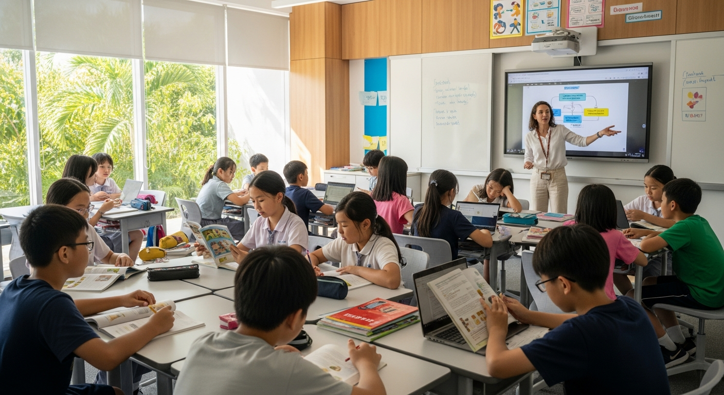 Top 7 Criteria: How Parents Evaluate International Schools in Indonesia 2 an international school classroom in Indonesia,