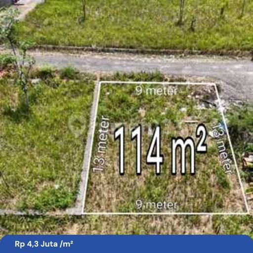 Tanah Murah 114m2 Jimbaran Bawah Idr 4,3jt/m2 | Rumah123