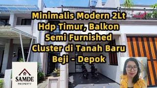 Minimalist Modern 2-storey, East-facing, Semi-furnished, New Land, Beji