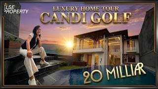 Rumah Mewah Ada Kolam Renang di Candi Golf LT 782M Hadap Selatan