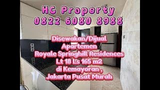 Springhill Apartment 18th Floor 165 M2 Living Space Kemayoran, Central Jakarta