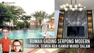 RARE FIND !! FOR SALE Brand New Fully Renovated 3-Storey House in Gading Serpong Cluster