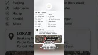Freehold Land, Strategic Location in Pondok Gede Bekasi