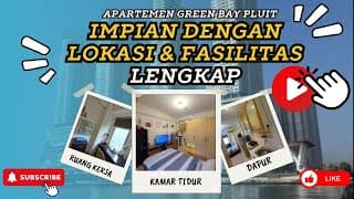 Gak Repot Pindahan Lagi, Siap Huni Apartemen Green Bay Pluit Greenbay Studio 21M2 Full Furnished