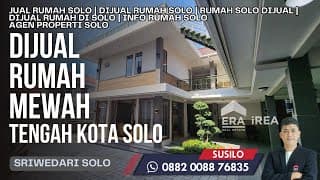 Rumah Baru Full Furnished Tengah Kota Solo Jl. Slamet Riyadi