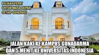 2.5 Story House Walking Distance to Gunadarma Campus E, Kelapa Dua, Depok
