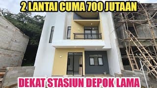 Rumah Termurah Type 2 Lantai Dekat Tol Cijago dan Stasiun Depok
