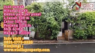 Rumah Hitung Tanah di Kebon Pala Jakarta Pusat