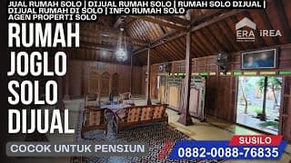 Rumah Joglo di Gentan Solo Dekat Masjid Al Aqsho