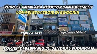 Jual Cepat Ruko 5 Lantai Lokasi Super Strategis di Pusat Kota Bogor Cocok untuk Kantor
