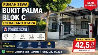 Bukit Pslma Block C Behind Citra Berkat School, Near Superindo. Semi Furnished.