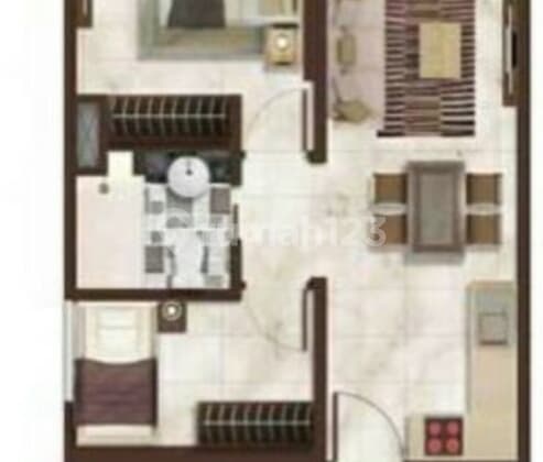 Apartement Gold coast tower honolulu view city pantai indah kapuk