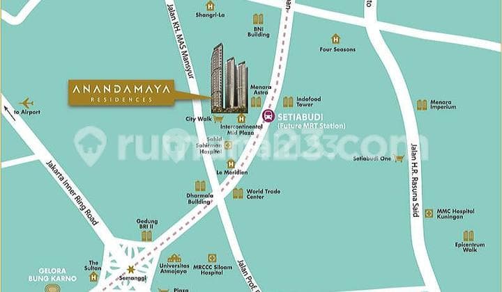 APARTEMEN ANANDAMAYA RESIDENCE III/2BR/160sqm, Good Deal 9,5M (net)