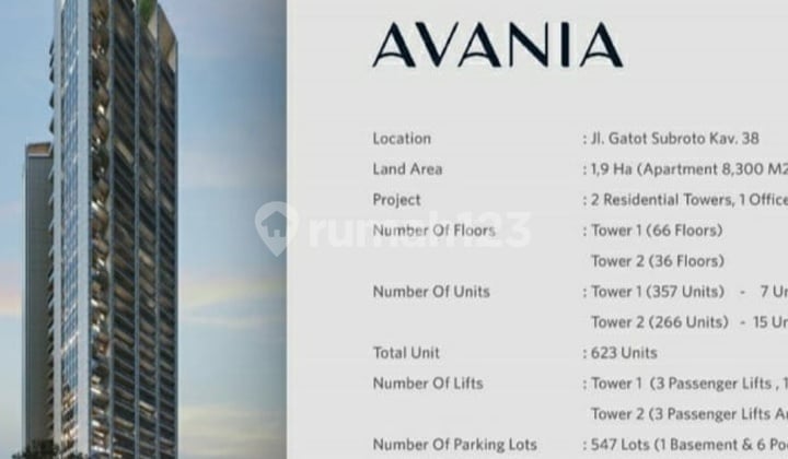 Apartemen Avania by Astra Land dekat SCBD Sudirman Jakarta Selatan Apartemen Avania by Astra Land dekat SCBD Sudirman Jakarta Selatan