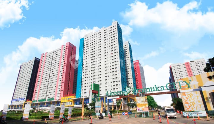 Apartemen 2 BR Tower Penelope langsung ke Mall Green Pramuka City
