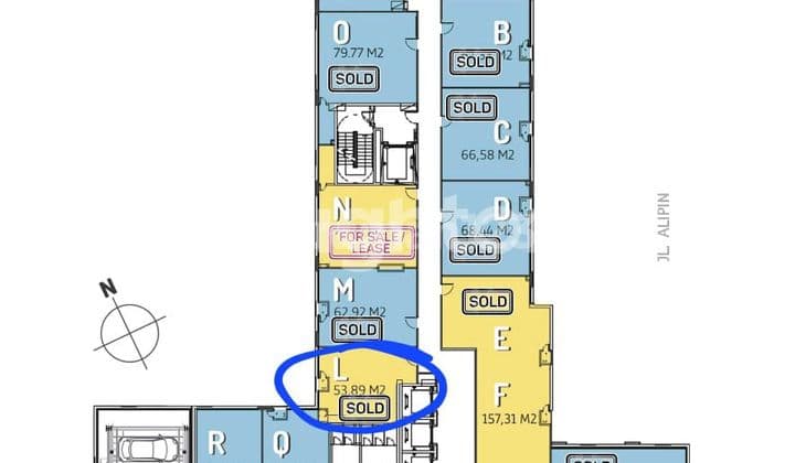 HQUARTERS Business Residence berlokasi sangat strategis dI jalan ASIA AFRIKA BANDUNG