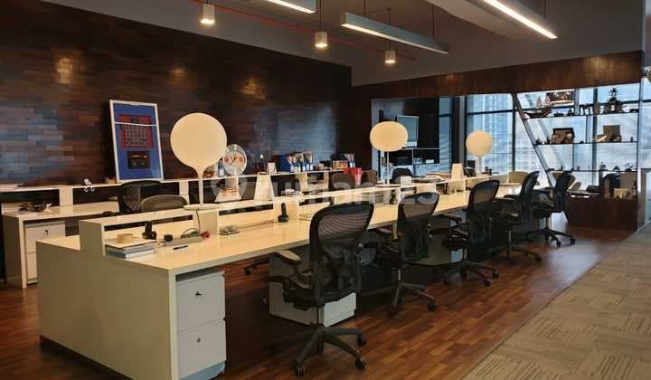 Office Space Equity Tower 340 m2 ( Furnished Bagus ) SCBD