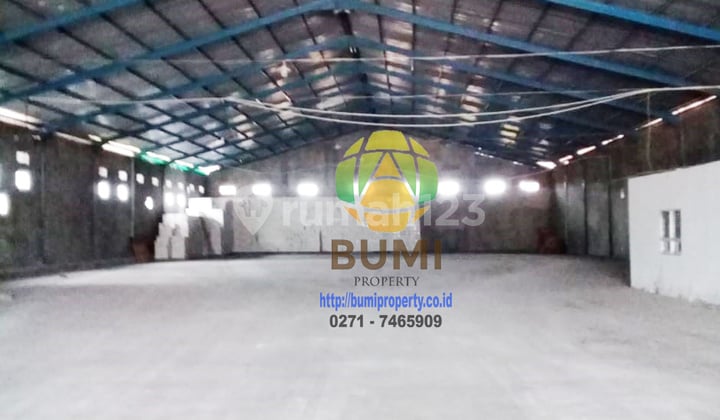 Gudang Siap Pakai Lokasi Ceper Luas 2200 Meter