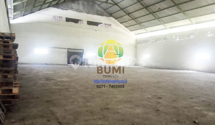 Gudang 2300 M2 Siap Pakai Lokasi Klaten Akses Jalan Lebar