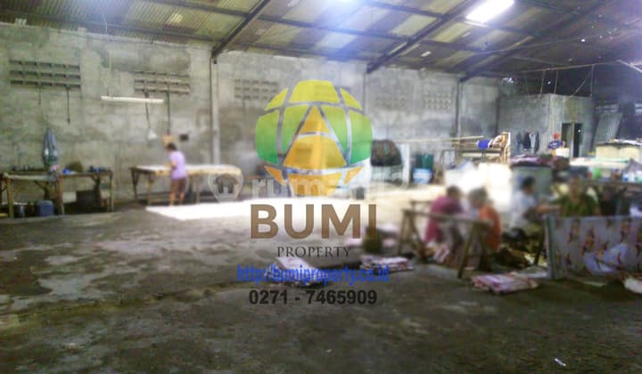 Gudang siap pakai lokasi Gatak