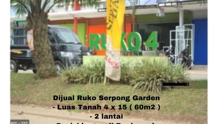 Dijuak Ruko Lokasi Komersil Diraya Serpong Garden Cisauk Bsd