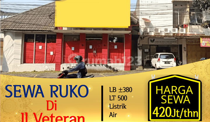 Ruko di Jl. Veteran, Bandung, Cocok Untuk Usaha