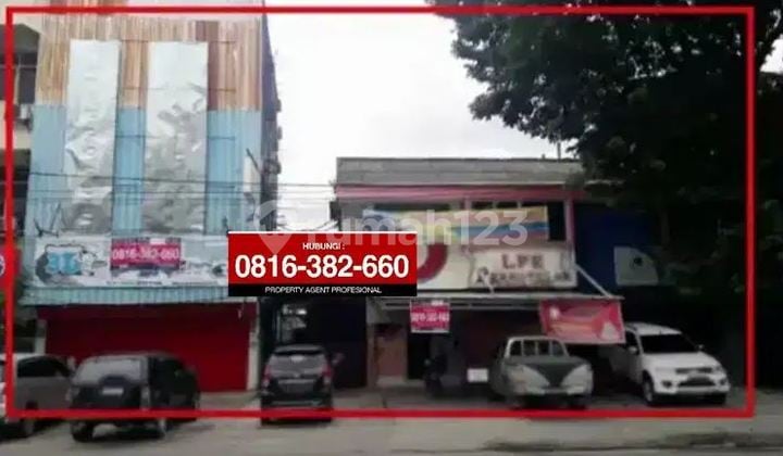 Tanah 1000m2 Strategis Plus Bangunan Jln Veteran Palembang