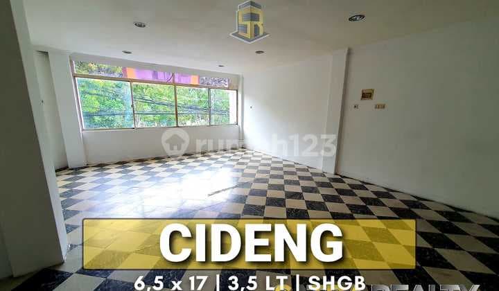 BUTUH CEPAT Ruko Cideng Jalan Raya Utama Minim Renov Dekat Akses Tol